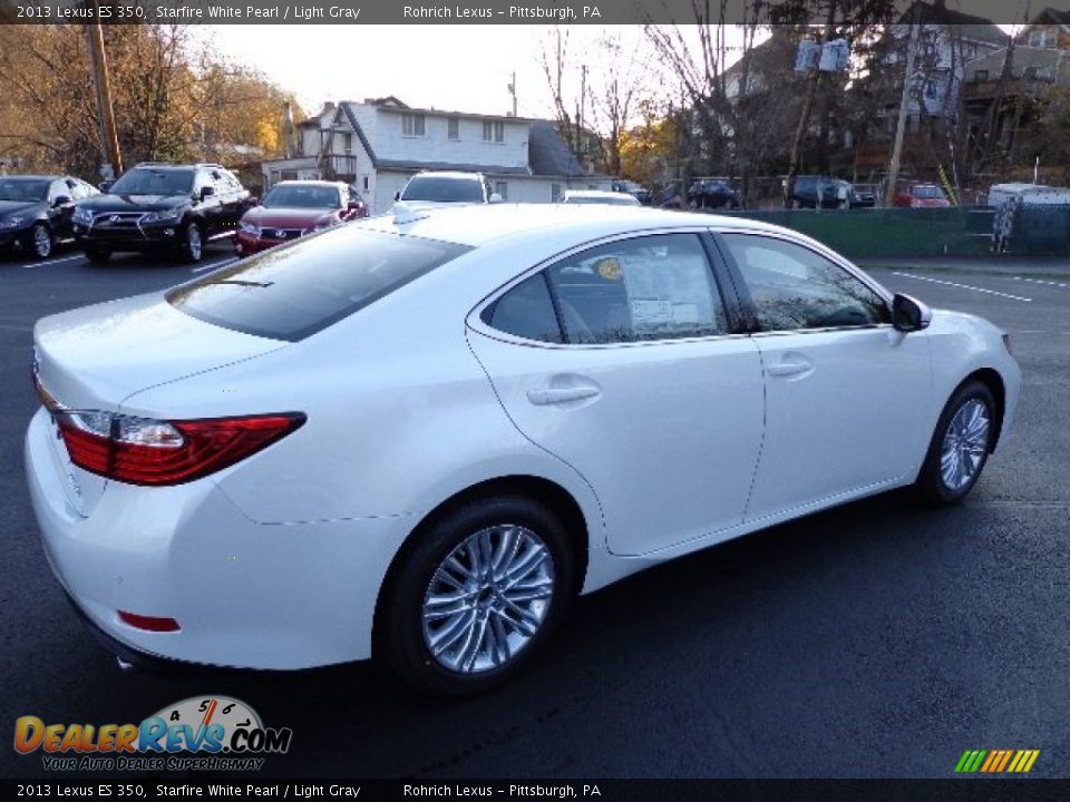 2013 Lexus ES 350 Starfire White Pearl / Light Gray Photo #4