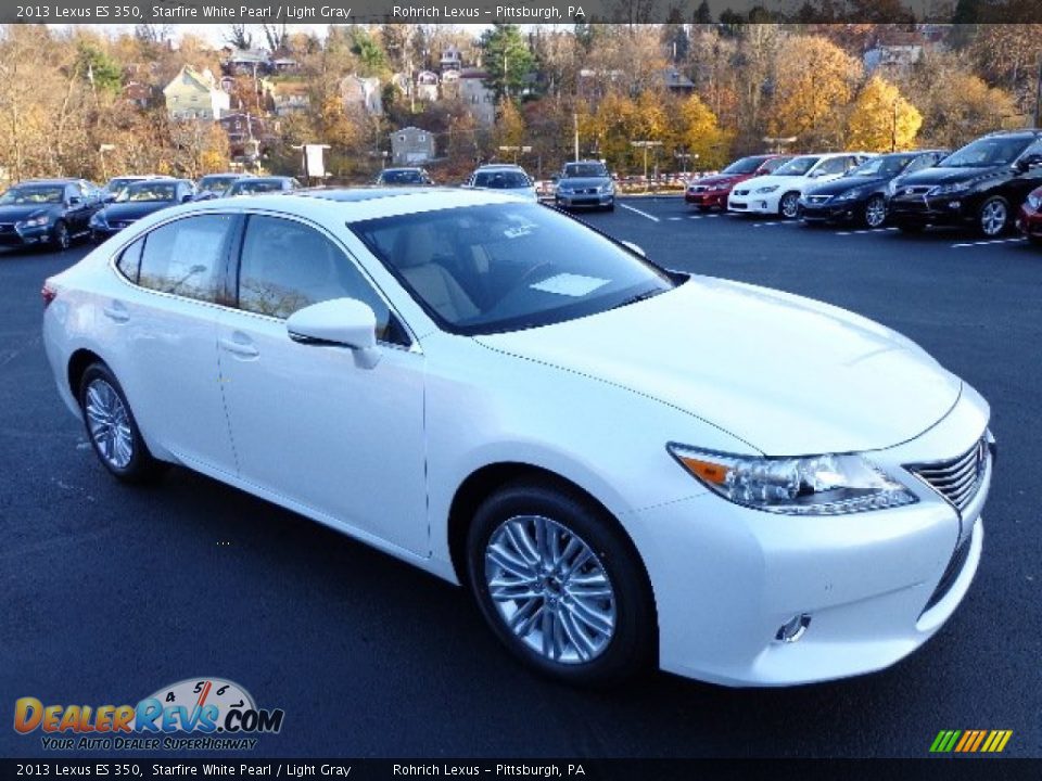 2013 Lexus ES 350 Starfire White Pearl / Light Gray Photo #6