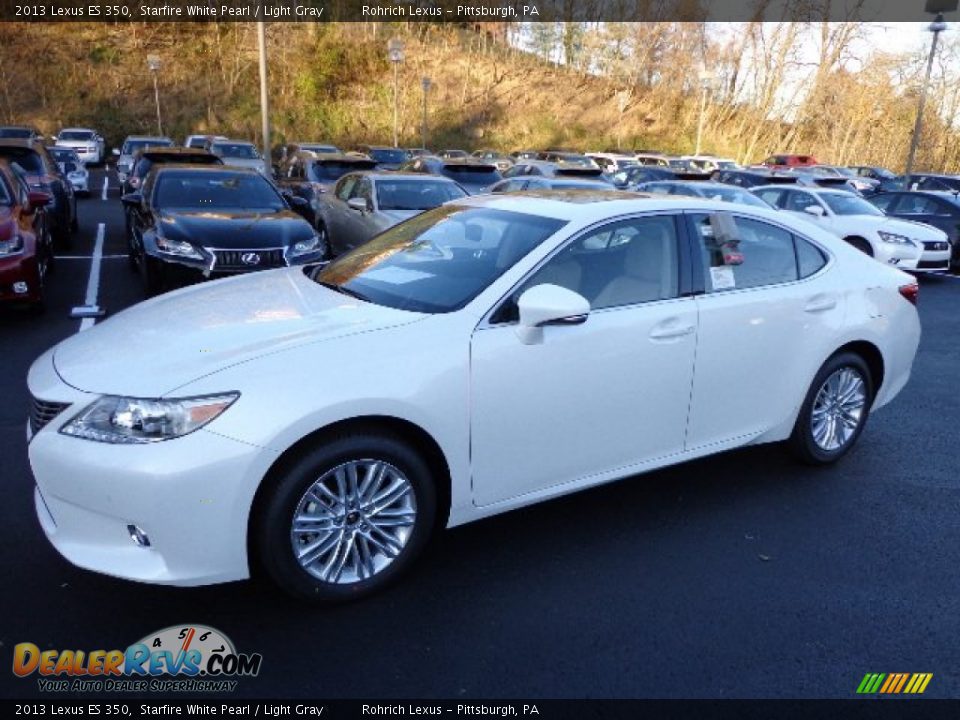 2013 Lexus ES 350 Starfire White Pearl / Light Gray Photo #8