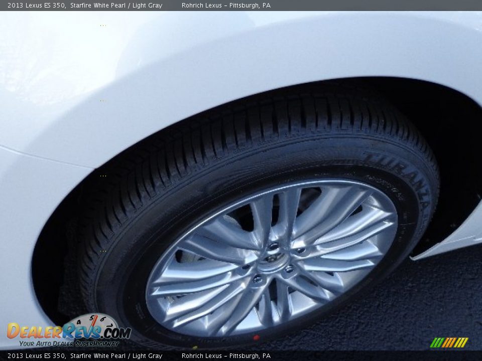 2013 Lexus ES 350 Starfire White Pearl / Light Gray Photo #9