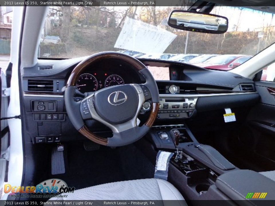 2013 Lexus ES 350 Starfire White Pearl / Light Gray Photo #12