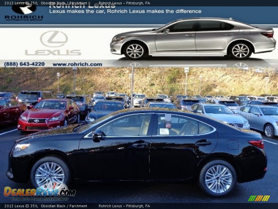 2013 Lexus ES 350 Obsidian Black / Parchment Photo #1