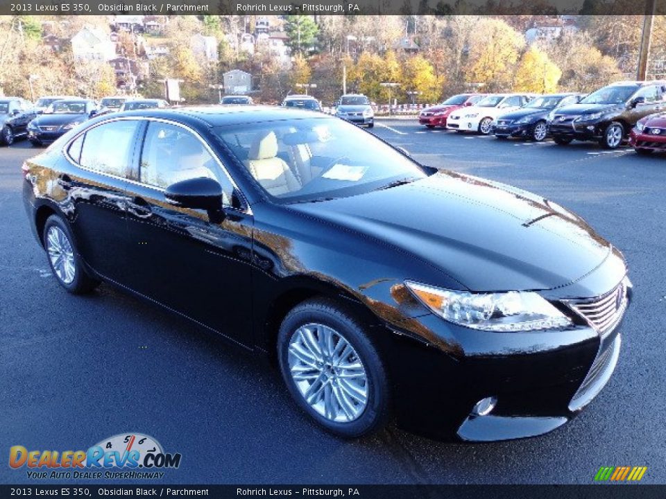 2013 Lexus ES 350 Obsidian Black / Parchment Photo #6