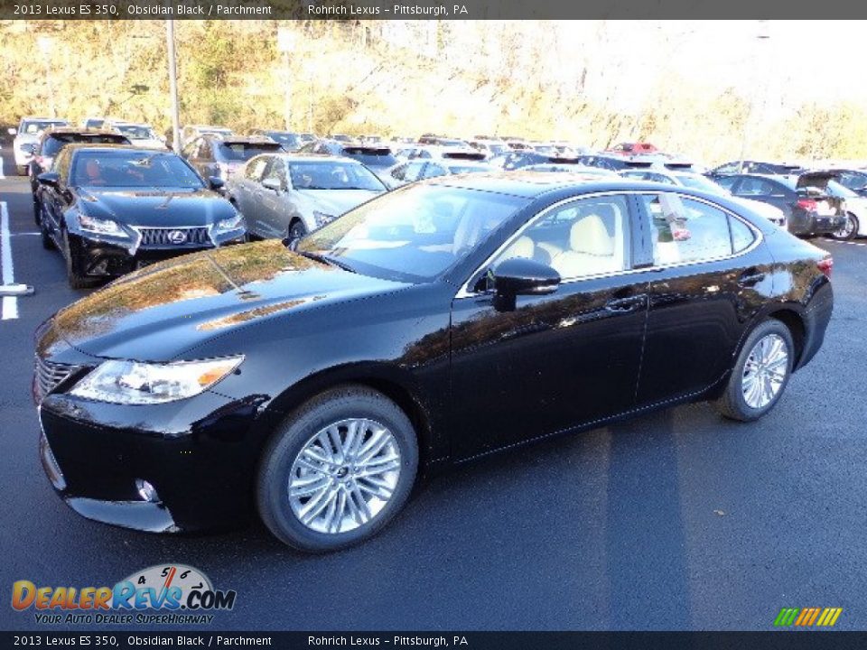 2013 Lexus ES 350 Obsidian Black / Parchment Photo #8