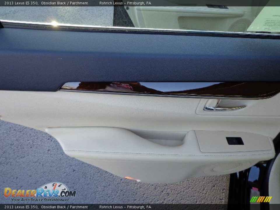 2013 Lexus ES 350 Obsidian Black / Parchment Photo #13