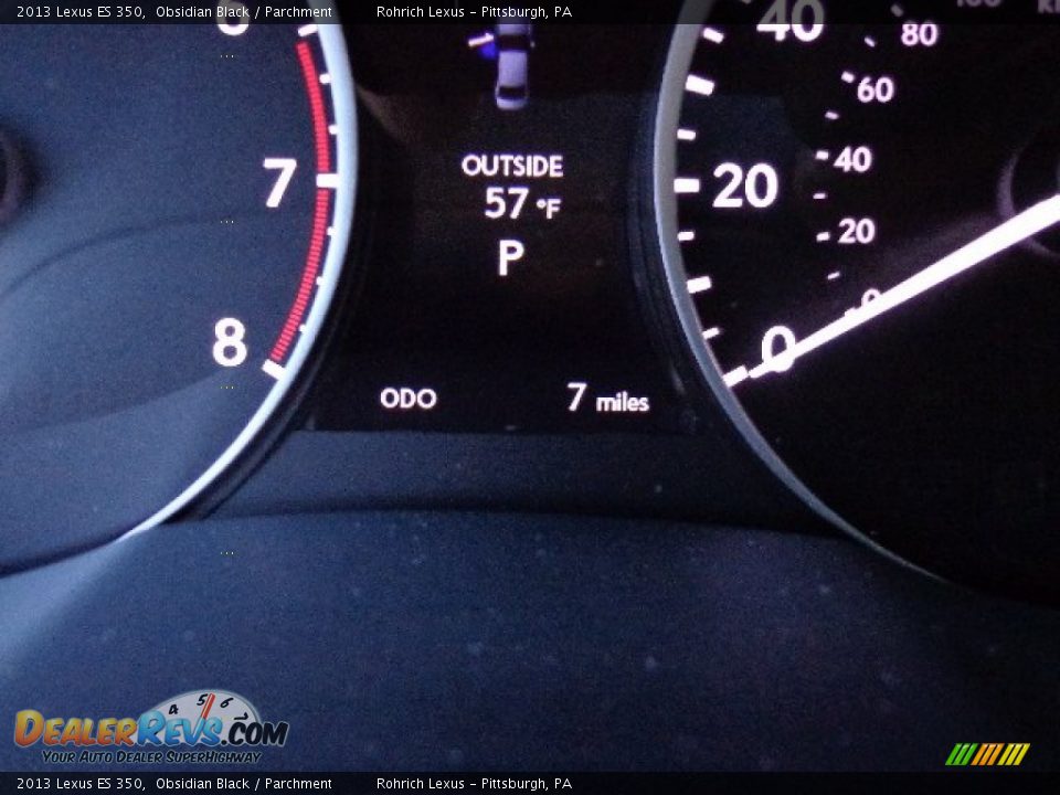 2013 Lexus ES 350 Obsidian Black / Parchment Photo #19