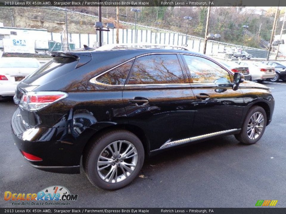 2013 Lexus RX 450h AWD Stargazer Black / Parchment/Espresso Birds Eye Maple Photo #4