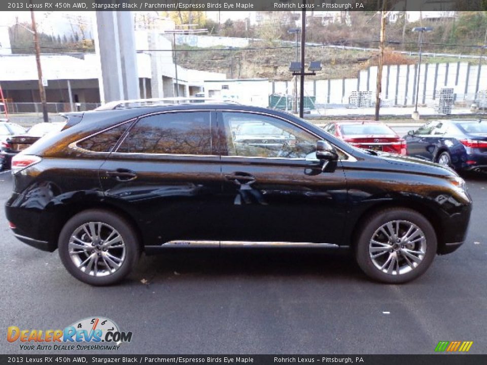 2013 Lexus RX 450h AWD Stargazer Black / Parchment/Espresso Birds Eye Maple Photo #5