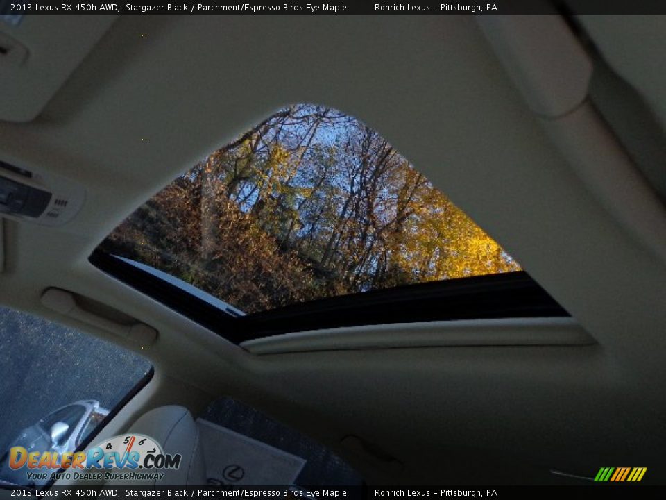 2013 Lexus RX 450h AWD Stargazer Black / Parchment/Espresso Birds Eye Maple Photo #15