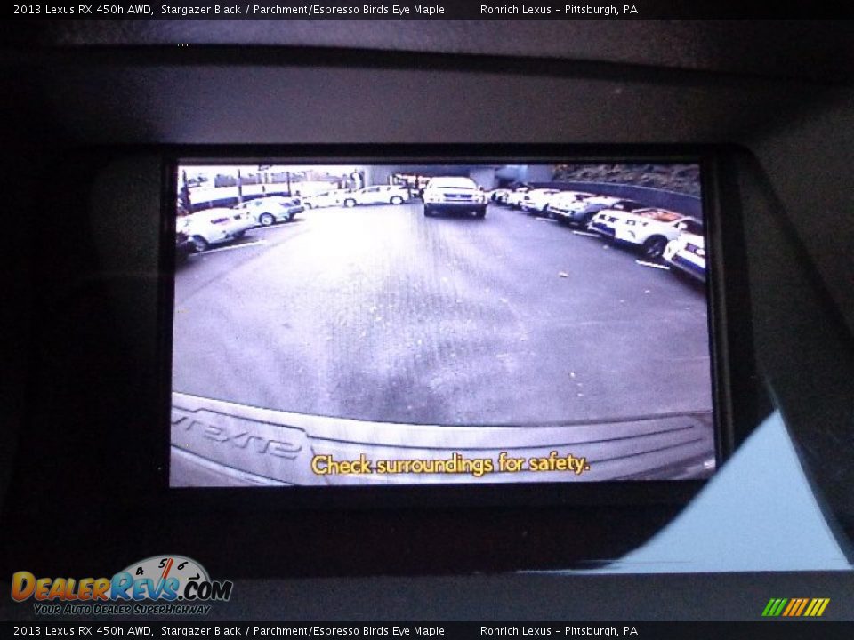 2013 Lexus RX 450h AWD Stargazer Black / Parchment/Espresso Birds Eye Maple Photo #17