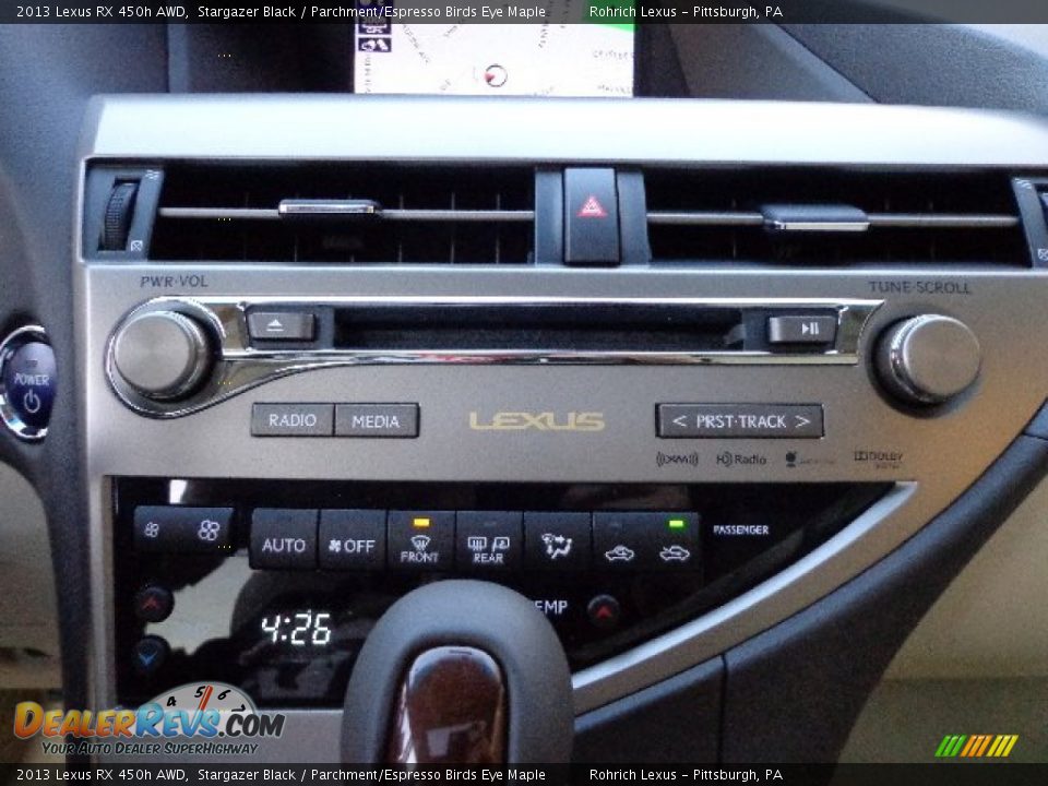 2013 Lexus RX 450h AWD Stargazer Black / Parchment/Espresso Birds Eye Maple Photo #18