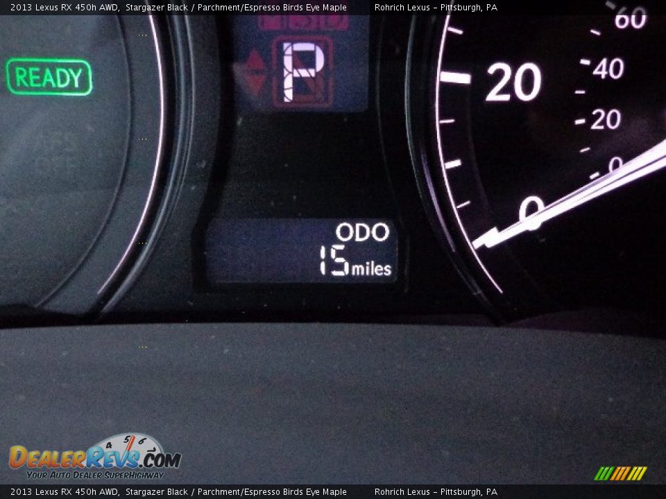 2013 Lexus RX 450h AWD Stargazer Black / Parchment/Espresso Birds Eye Maple Photo #19