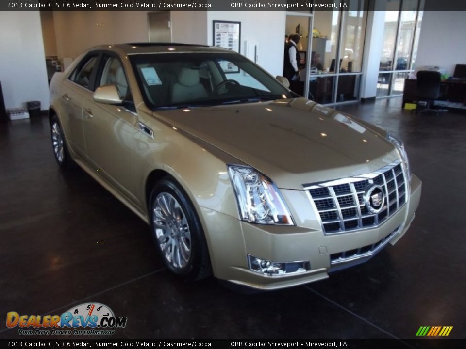 2013 Cadillac CTS 3.6 Sedan Summer Gold Metallic / Cashmere/Cocoa Photo #2