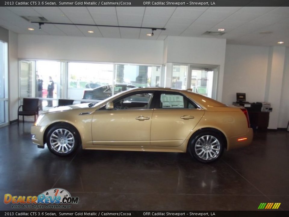2013 Cadillac CTS 3.6 Sedan Summer Gold Metallic / Cashmere/Cocoa Photo #5
