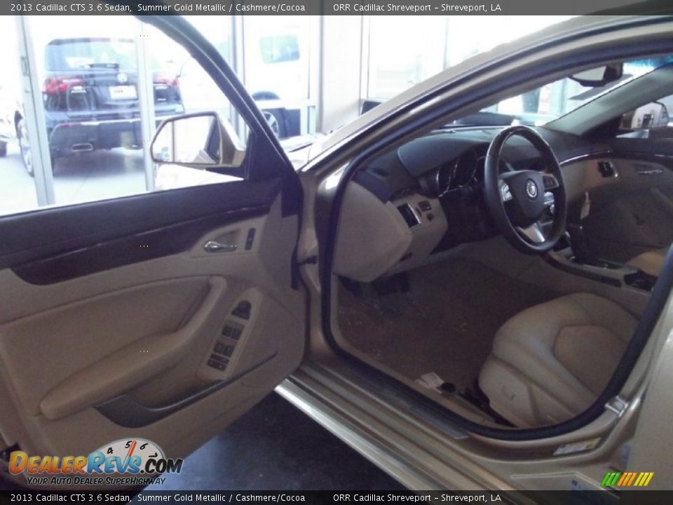 2013 Cadillac CTS 3.6 Sedan Summer Gold Metallic / Cashmere/Cocoa Photo #9