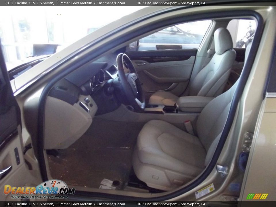 2013 Cadillac CTS 3.6 Sedan Summer Gold Metallic / Cashmere/Cocoa Photo #10