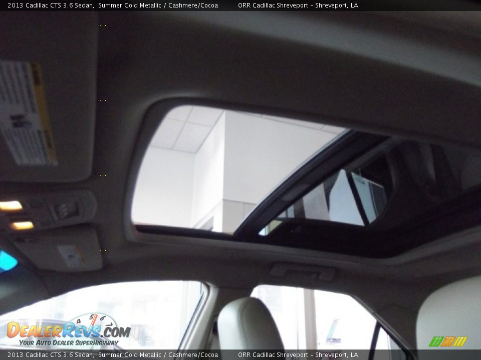 2013 Cadillac CTS 3.6 Sedan Summer Gold Metallic / Cashmere/Cocoa Photo #11
