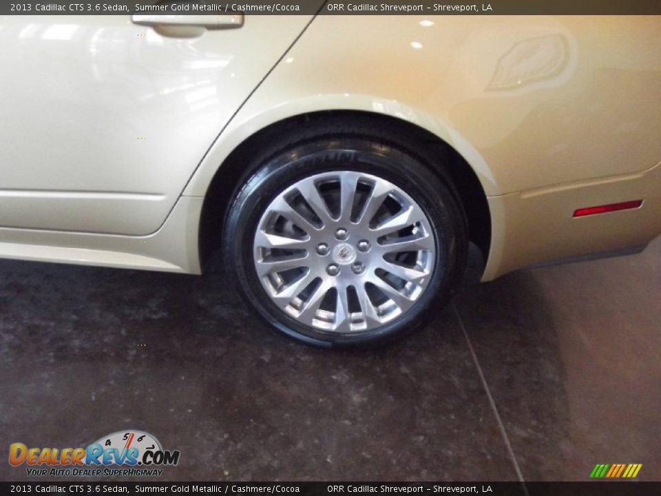 2013 Cadillac CTS 3.6 Sedan Summer Gold Metallic / Cashmere/Cocoa Photo #12