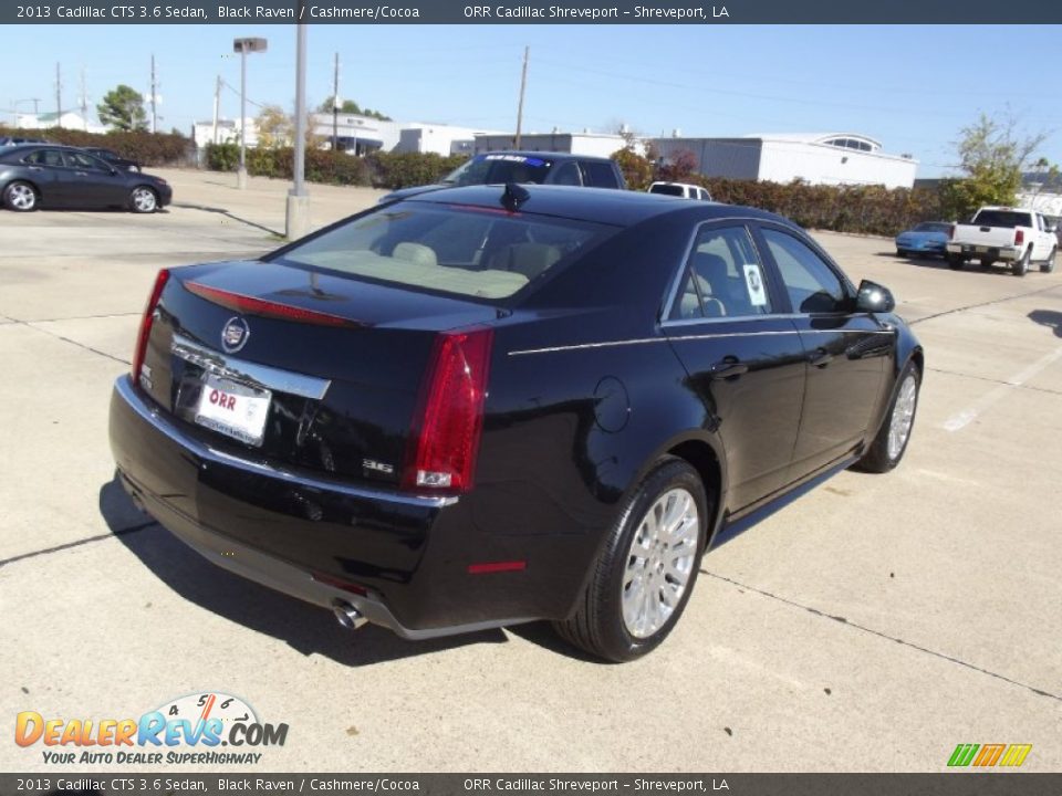 2013 Cadillac CTS 3.6 Sedan Black Raven / Cashmere/Cocoa Photo #3