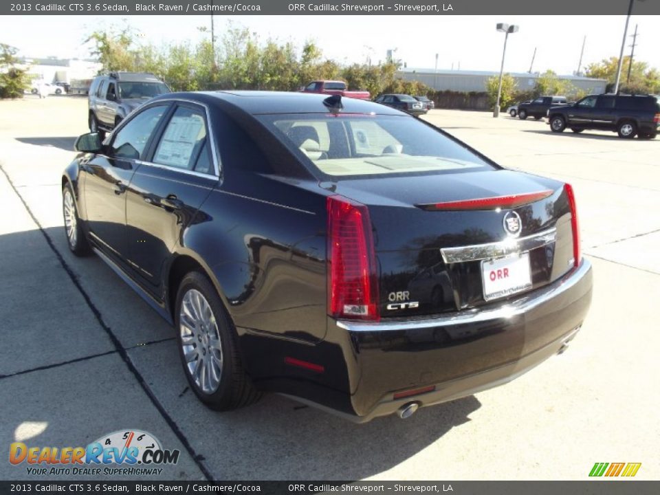 2013 Cadillac CTS 3.6 Sedan Black Raven / Cashmere/Cocoa Photo #4