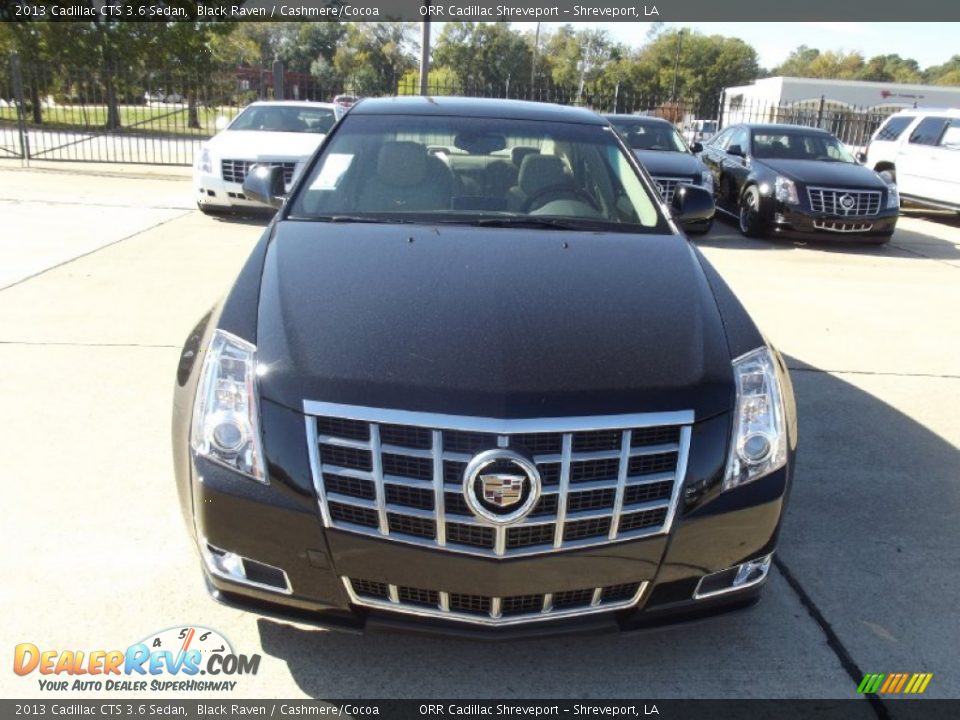 2013 Cadillac CTS 3.6 Sedan Black Raven / Cashmere/Cocoa Photo #7