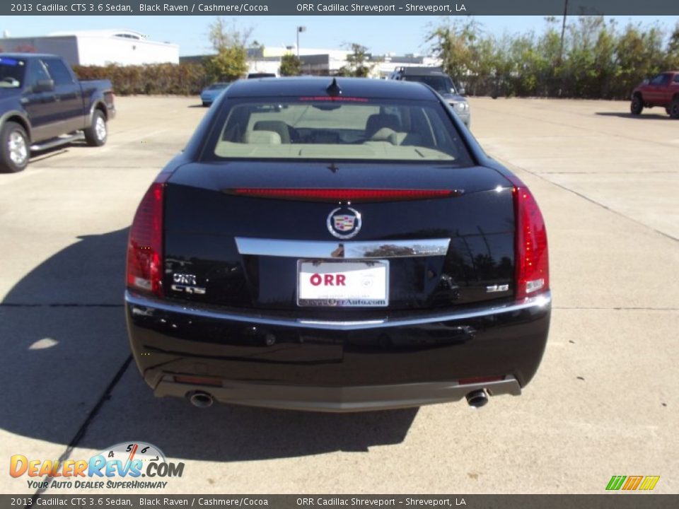 2013 Cadillac CTS 3.6 Sedan Black Raven / Cashmere/Cocoa Photo #8