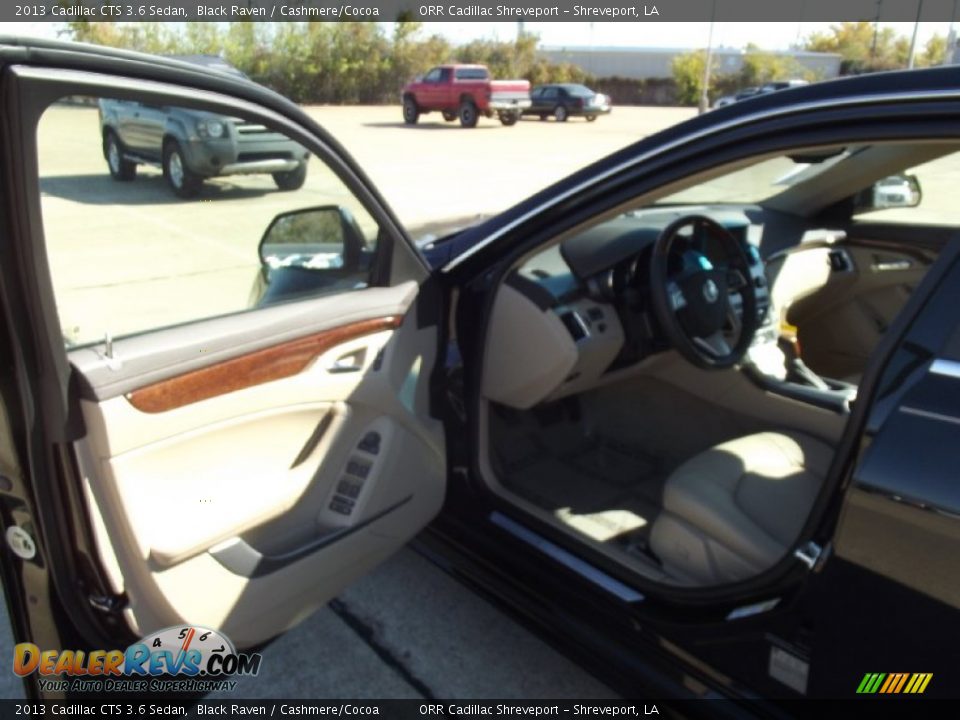 2013 Cadillac CTS 3.6 Sedan Black Raven / Cashmere/Cocoa Photo #12