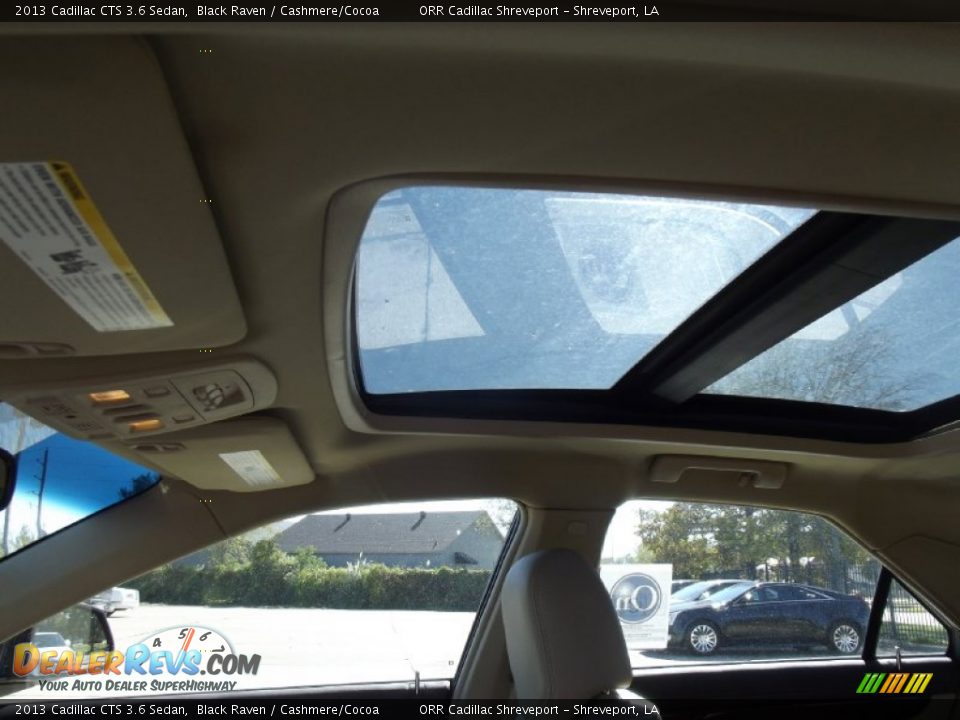 2013 Cadillac CTS 3.6 Sedan Black Raven / Cashmere/Cocoa Photo #14