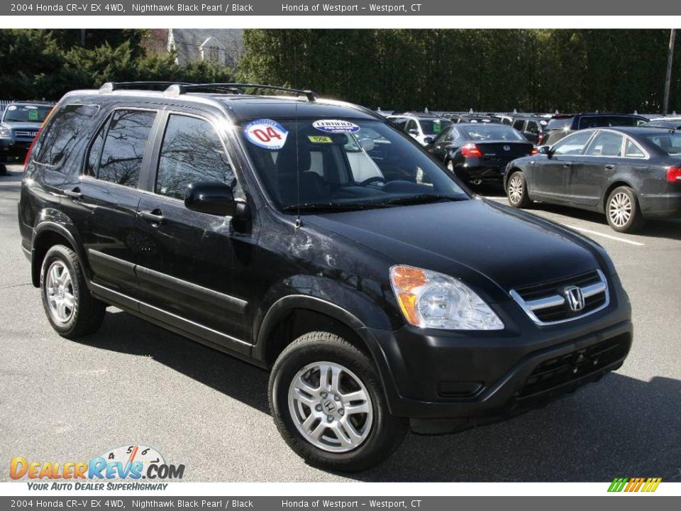 2004 Honda CR-V EX 4WD Nighthawk Black Pearl / Black Photo #3