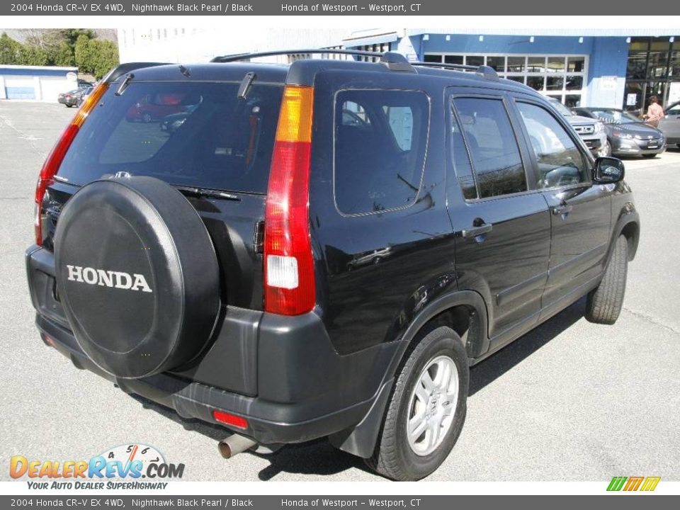 2004 Honda CR-V EX 4WD Nighthawk Black Pearl / Black Photo #5