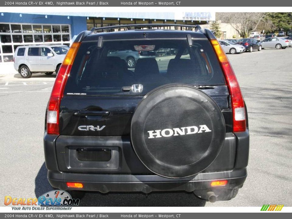 2004 Honda CR-V EX 4WD Nighthawk Black Pearl / Black Photo #6