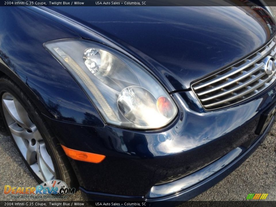 2004 Infiniti G 35 Coupe Twilight Blue / Willow Photo #3
