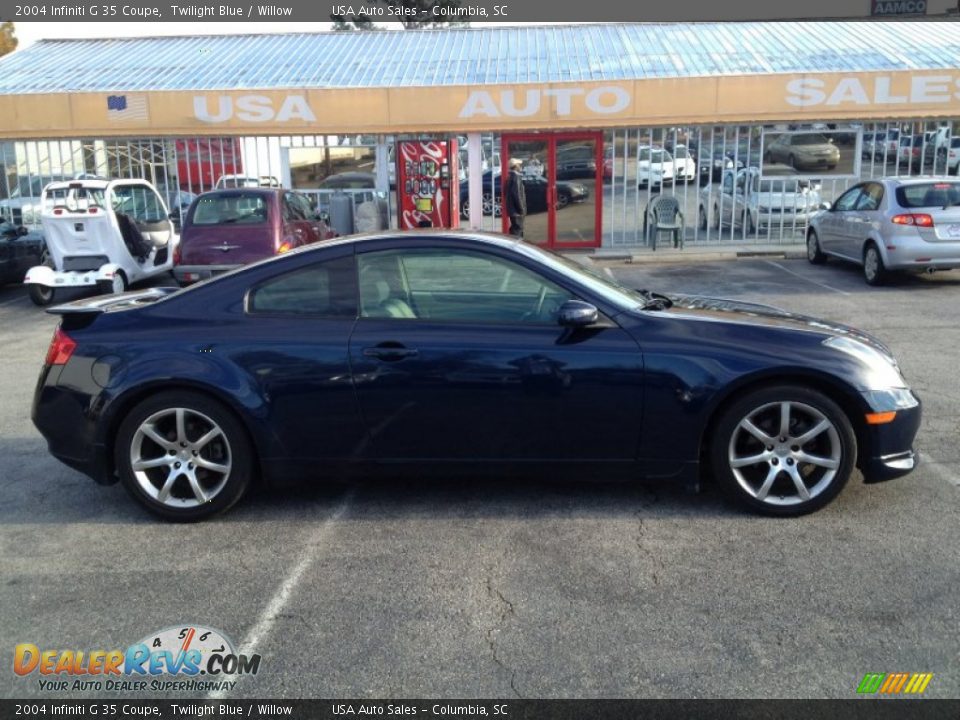 2004 Infiniti G 35 Coupe Twilight Blue / Willow Photo #4
