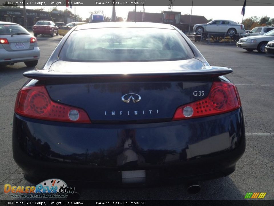 2004 Infiniti G 35 Coupe Twilight Blue / Willow Photo #5