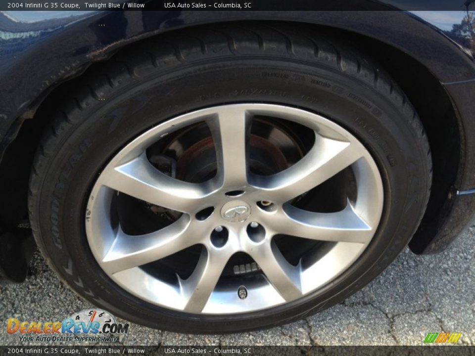 2004 Infiniti G 35 Coupe Twilight Blue / Willow Photo #9