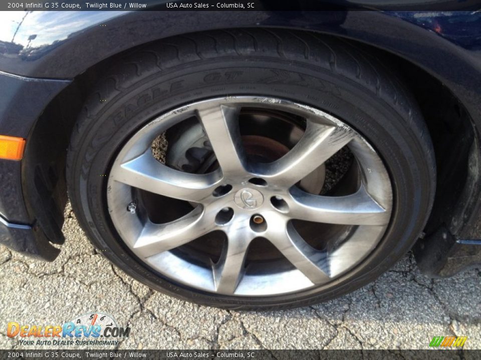 2004 Infiniti G 35 Coupe Twilight Blue / Willow Photo #10