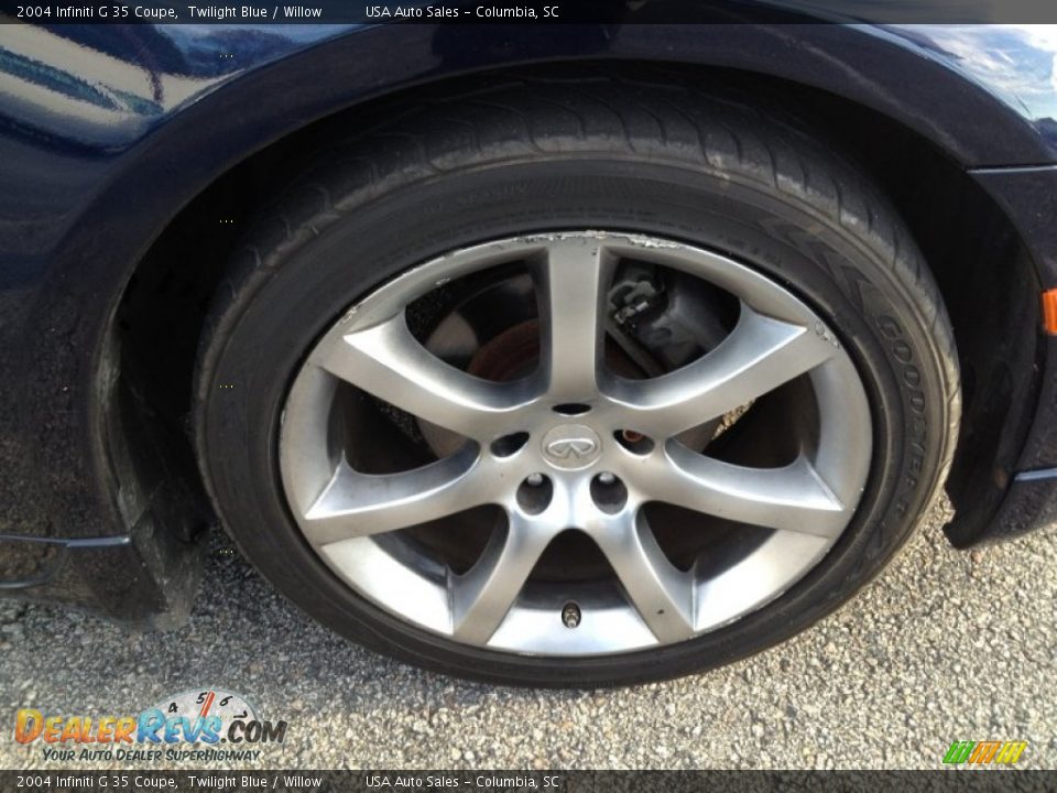 2004 Infiniti G 35 Coupe Twilight Blue / Willow Photo #11