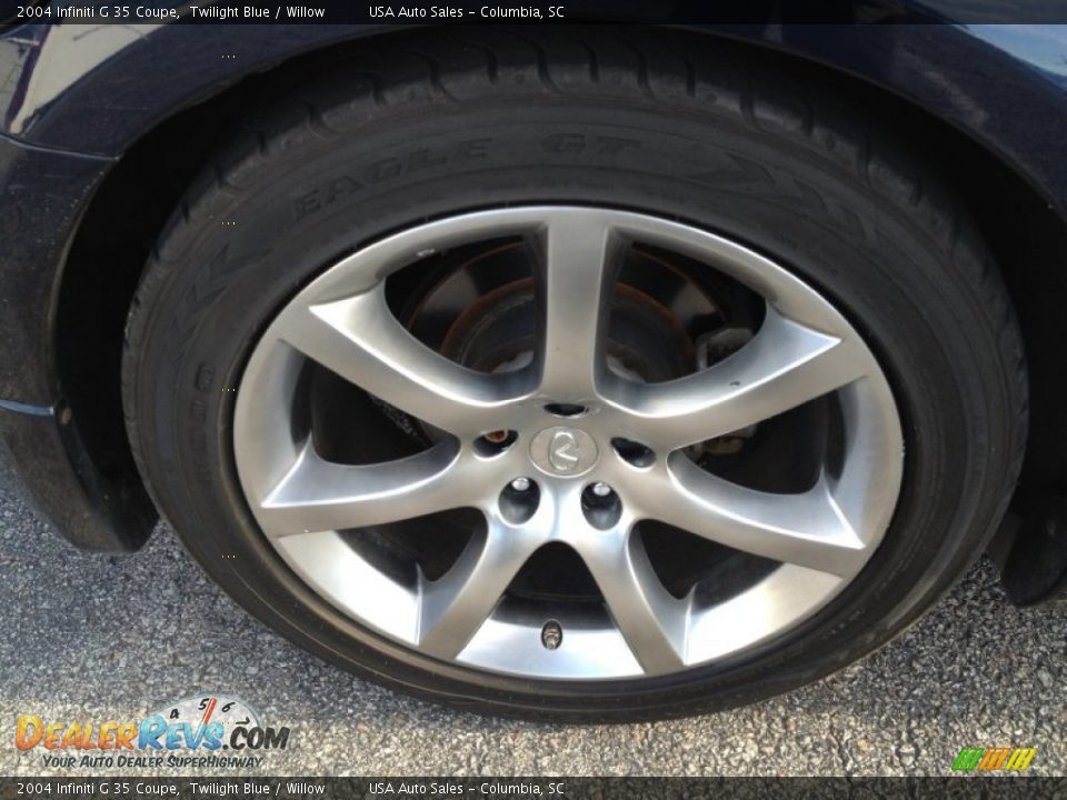 2004 Infiniti G 35 Coupe Twilight Blue / Willow Photo #12