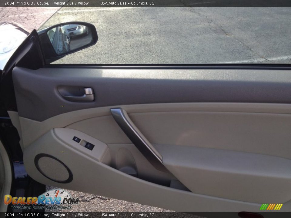 2004 Infiniti G 35 Coupe Twilight Blue / Willow Photo #13