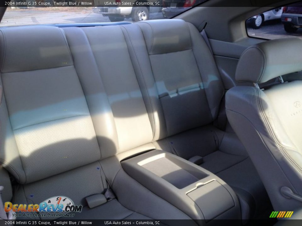 2004 Infiniti G 35 Coupe Twilight Blue / Willow Photo #14