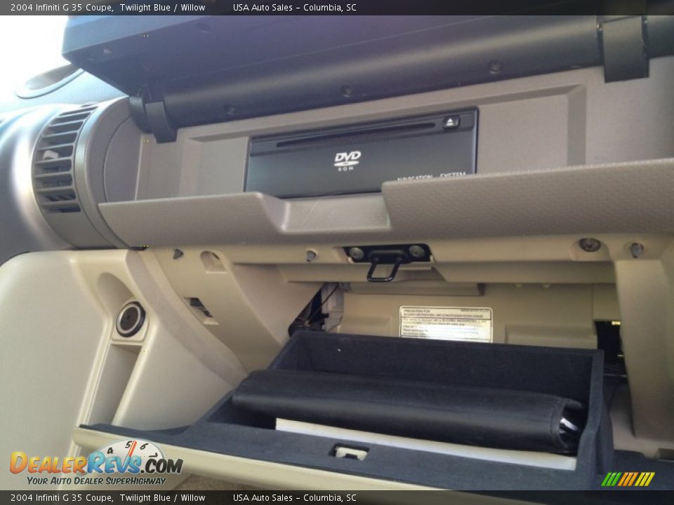2004 Infiniti G 35 Coupe Twilight Blue / Willow Photo #17