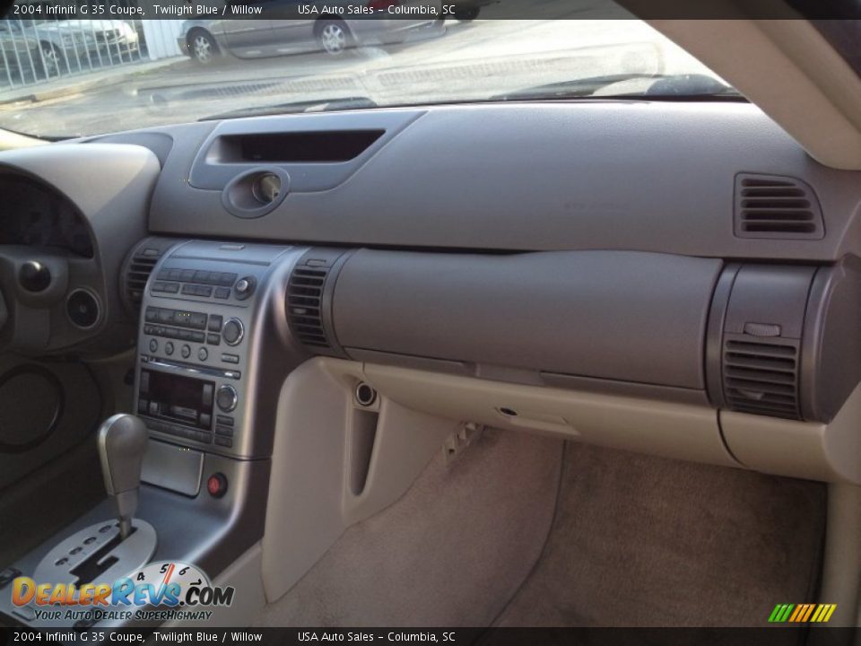 2004 Infiniti G 35 Coupe Twilight Blue / Willow Photo #18