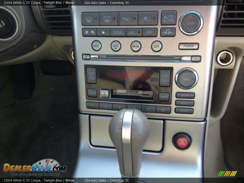 2004 Infiniti G 35 Coupe Twilight Blue / Willow Photo #19