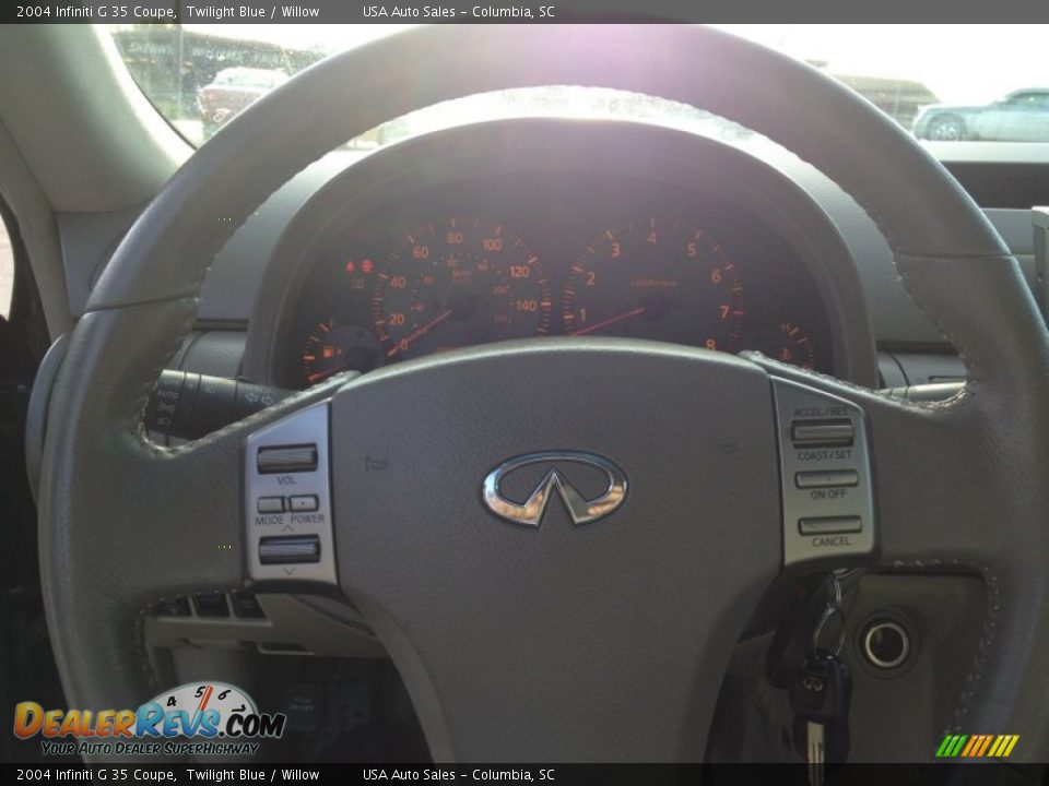 2004 Infiniti G 35 Coupe Twilight Blue / Willow Photo #22
