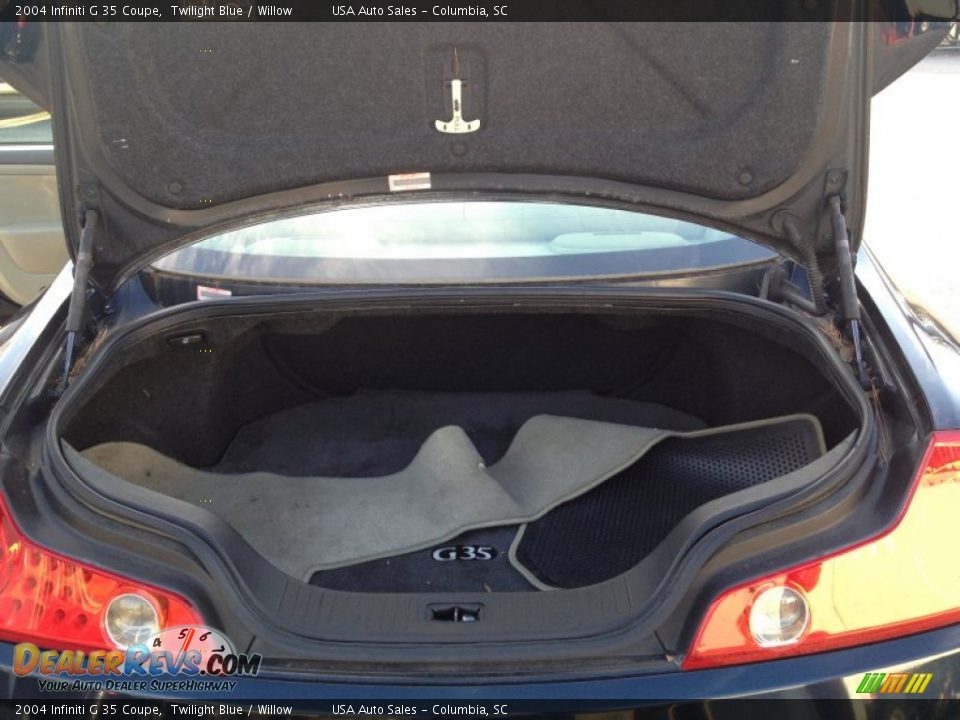 2004 Infiniti G 35 Coupe Twilight Blue / Willow Photo #27