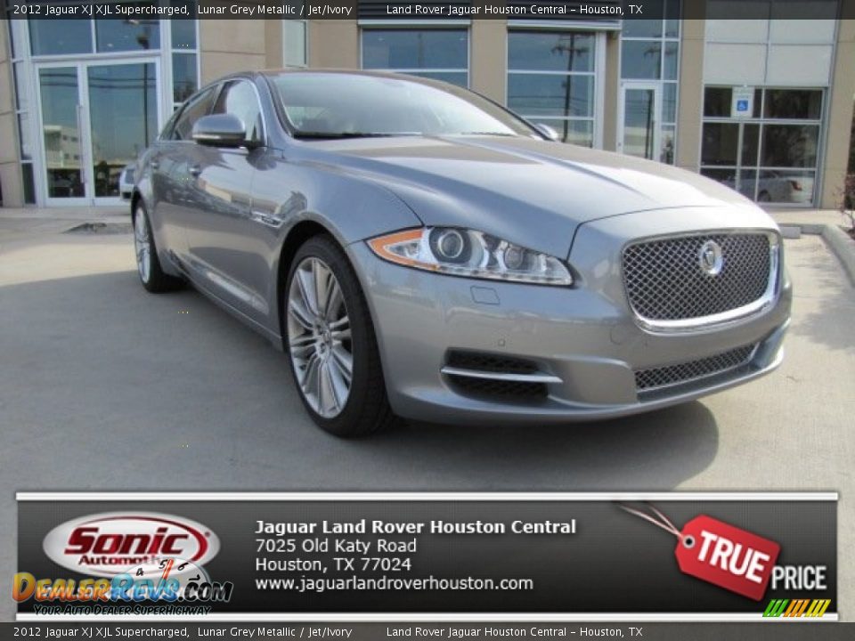 2012 Jaguar XJ XJL Supercharged Lunar Grey Metallic / Jet/Ivory Photo #1