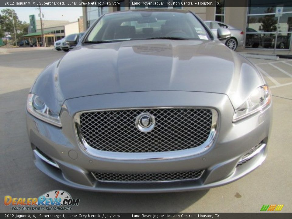 2012 Jaguar XJ XJL Supercharged Lunar Grey Metallic / Jet/Ivory Photo #6