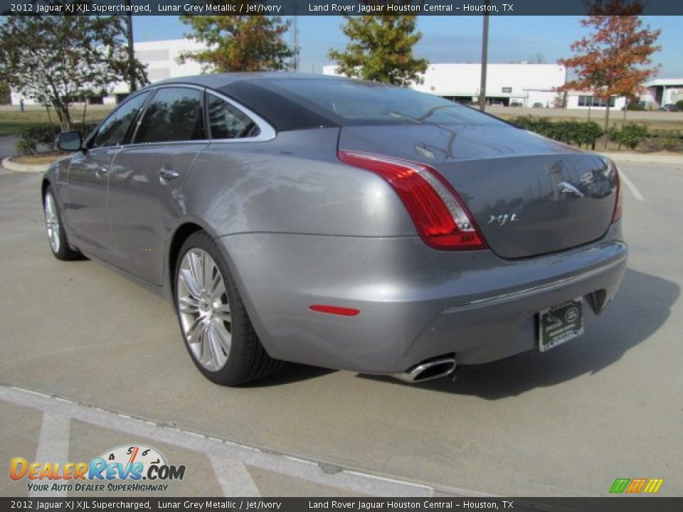 2012 Jaguar XJ XJL Supercharged Lunar Grey Metallic / Jet/Ivory Photo #8