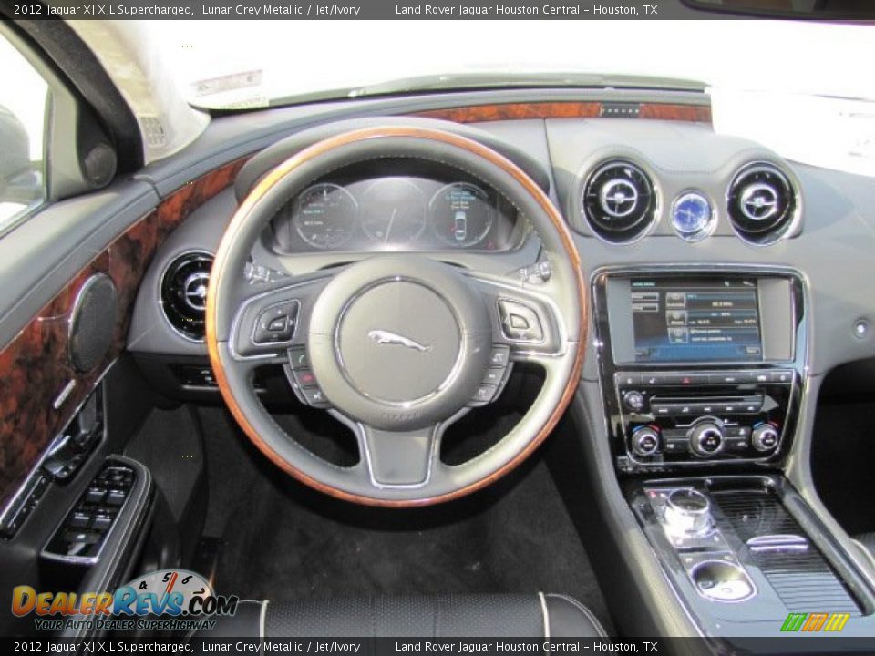 2012 Jaguar XJ XJL Supercharged Steering Wheel Photo #13
