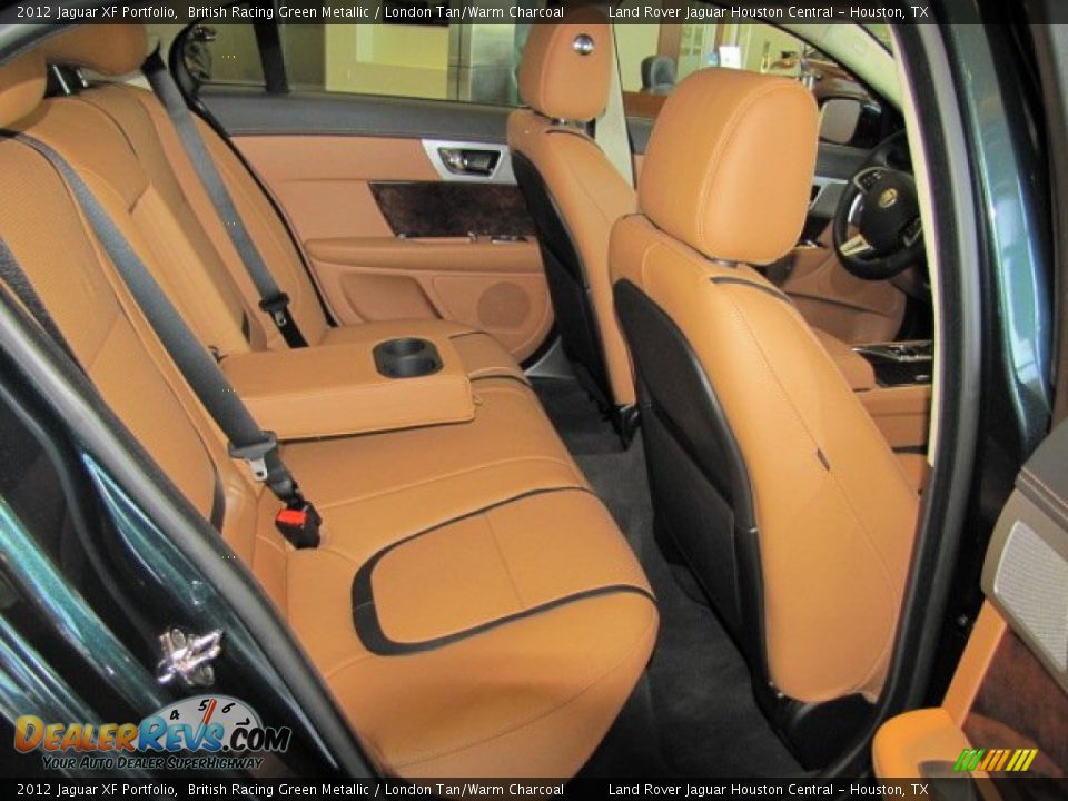 2012 Jaguar XF Portfolio British Racing Green Metallic / London Tan/Warm Charcoal Photo #12